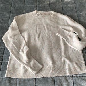 LOFT light sweater with rainbow flecks